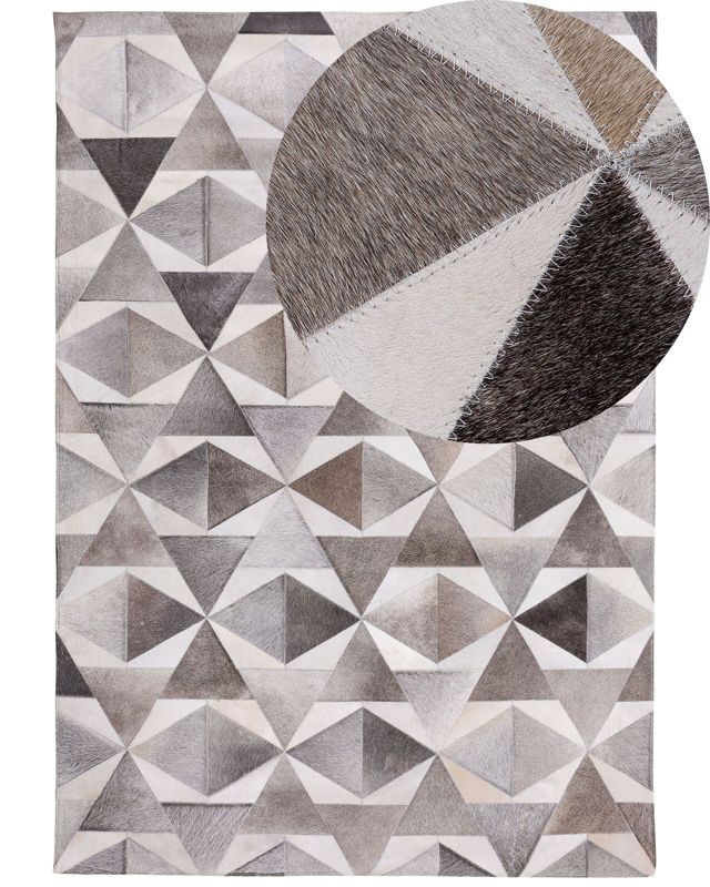 Dywan Alaka Szary 160 x 230 cm Skóra naturalna 1 szt.