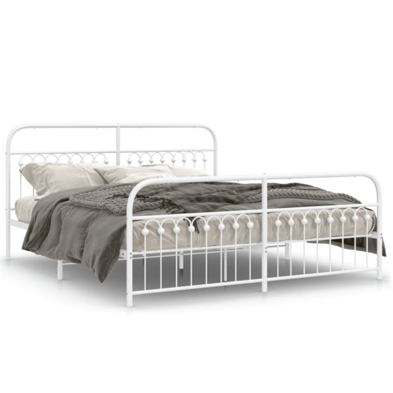 Łóżko metalowe WaszeMeble 183x203 cm biała WM-376671 1 szt.