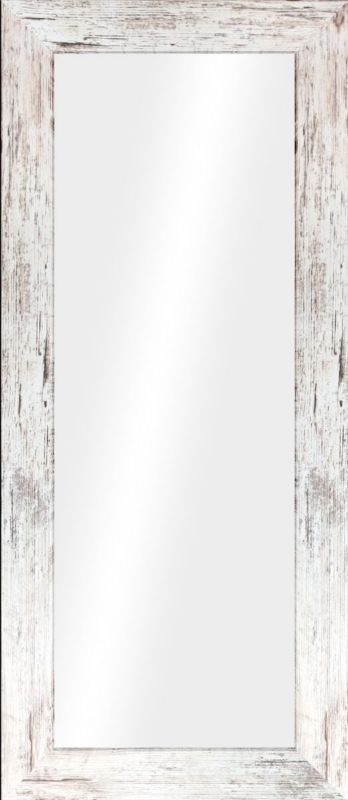 Lustro prostokątne Styler Jyvaskyla 60x148 cm drewniana rama biele mat 1 szt.