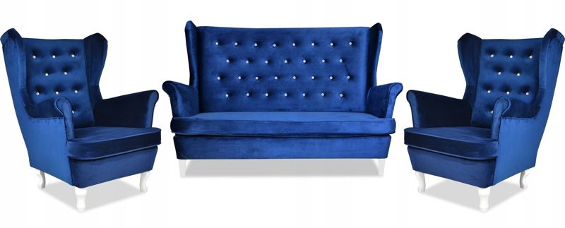 Zestaw wypoczynkowy uszak do salonu sofa fotele Family Meble Diana 1szt