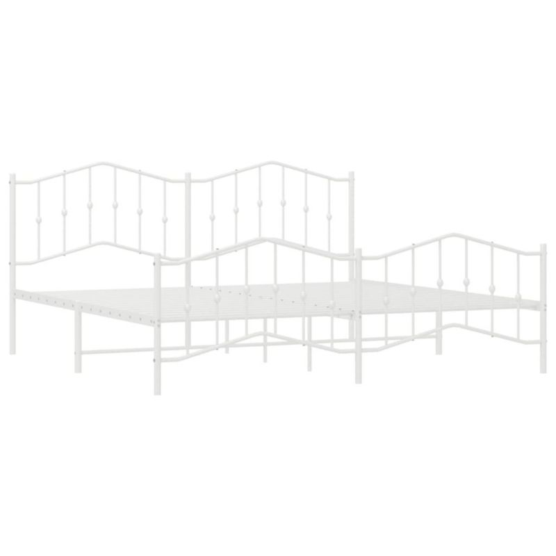 Łóżko metalowe WaszeMeble 193x203 cm biała WM-373862 1 szt.