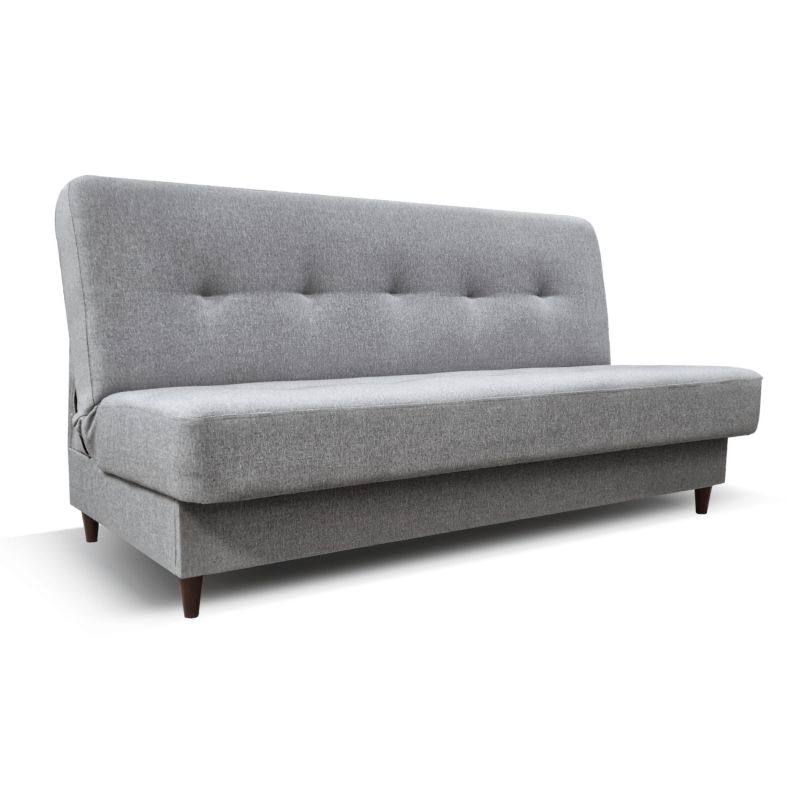 Wersalka Mebel Elite Rozkładana Sofa Kanapa z Funkcją Spania Dwuosobowa Szara ARUBA 1 szt.