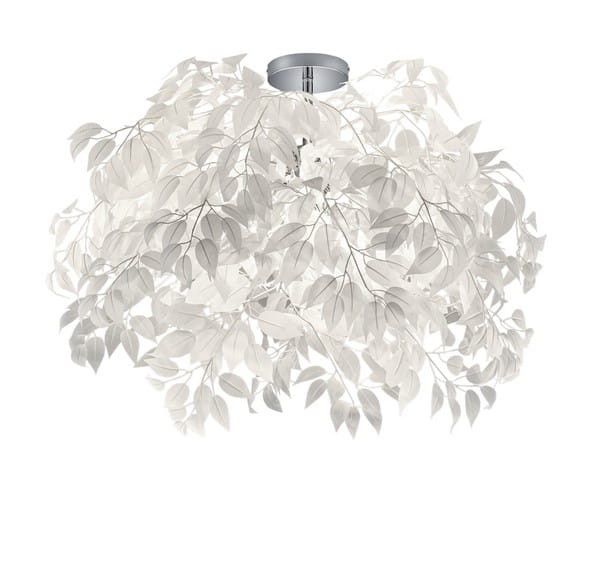 Lampa wisząca RL Leavy 9755 srebrno-biała nowoczesna 3xE14 x 28W 1 szt.