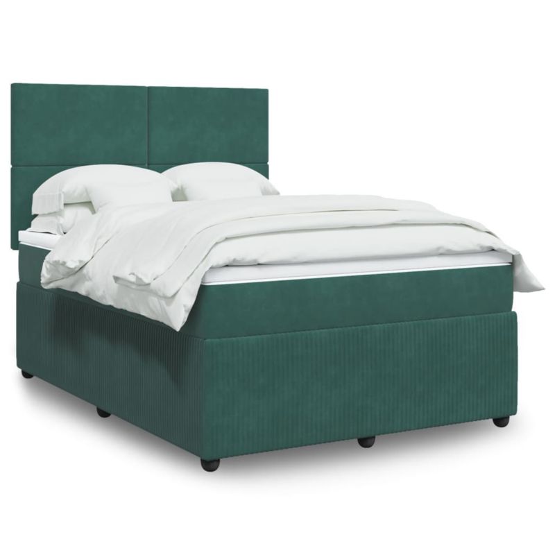 Łóżko kontynentalne WaszeMeble 140x190 cm zielone WM-3292331 1 szt.