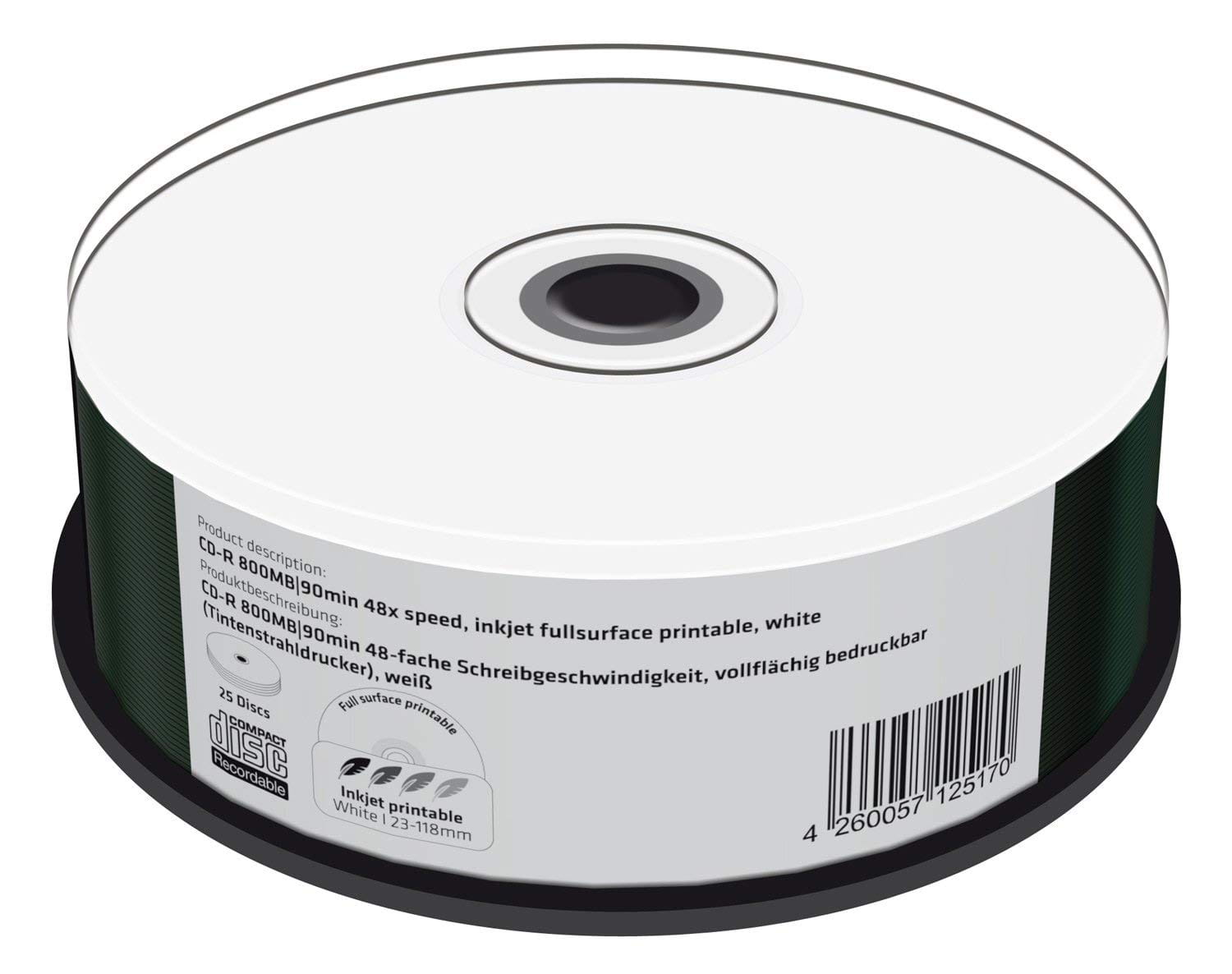 MEDIARANGE CD-R x48 900MB PRINT c-25 MR243 - Henryx24