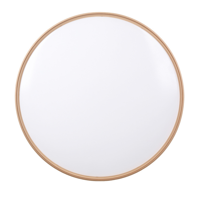 Biały plafon sufitowy LED 24W do salonu MONTANA złoty pierścień 40 cm