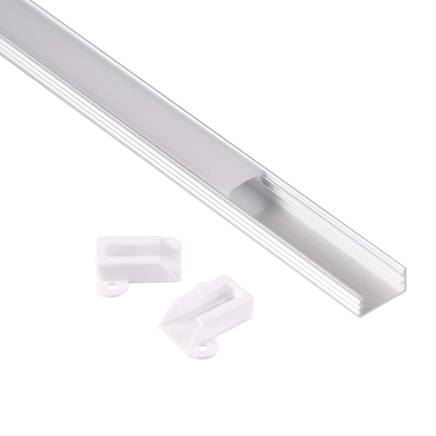 Polux Profil aluminiowy natynkowy satyna 1 m