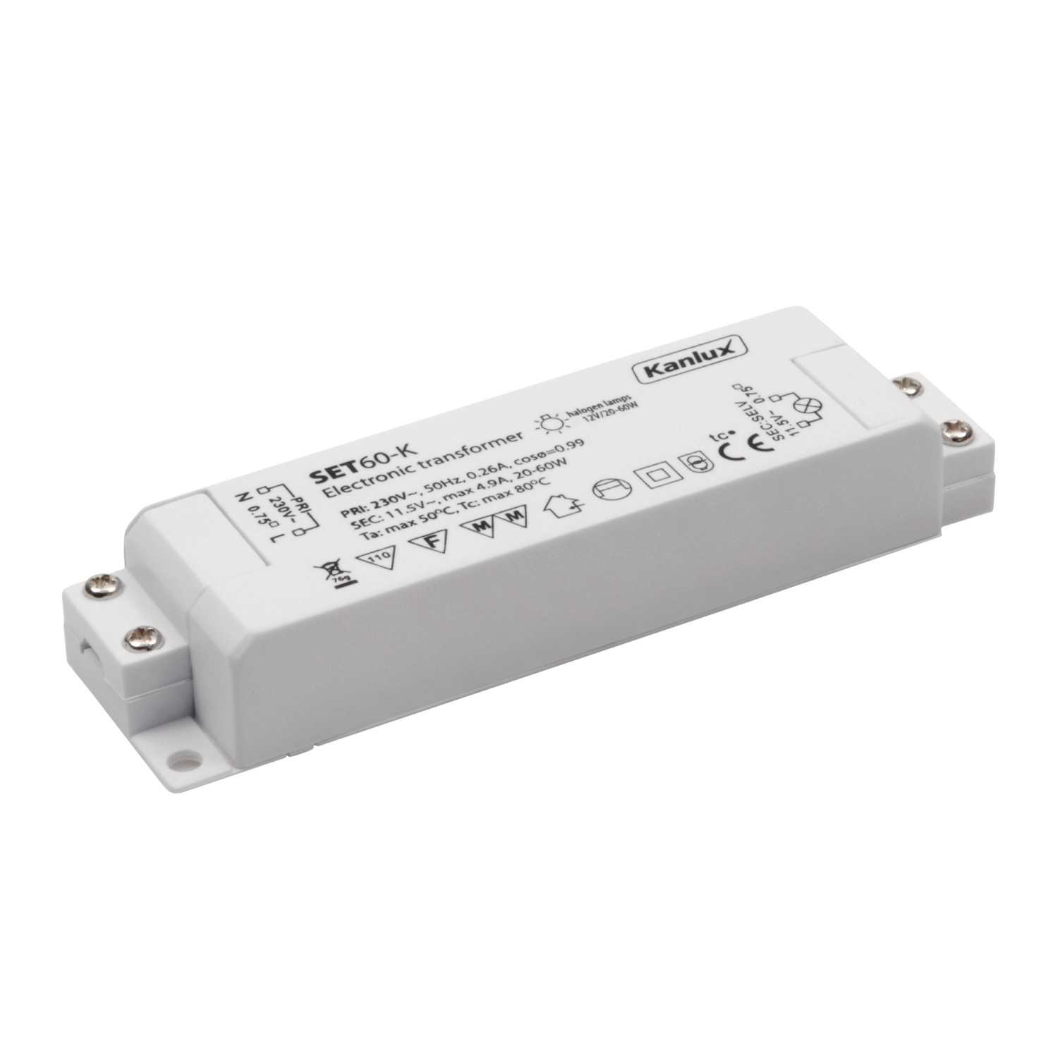 Kanlux Transformator elektroniczny SET60-K