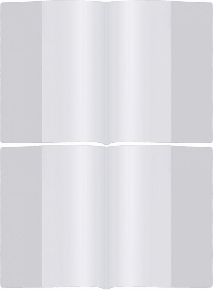 2x Okładka na zeszyt Biurfol Standard, A5, 303x212mm, 10 sztuk, przezroczysty