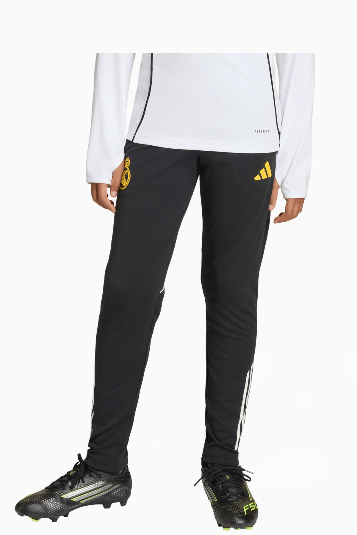 Spodnie adidas Real Madryt x Marvel 25/26 Competition Training Junior - Czarny