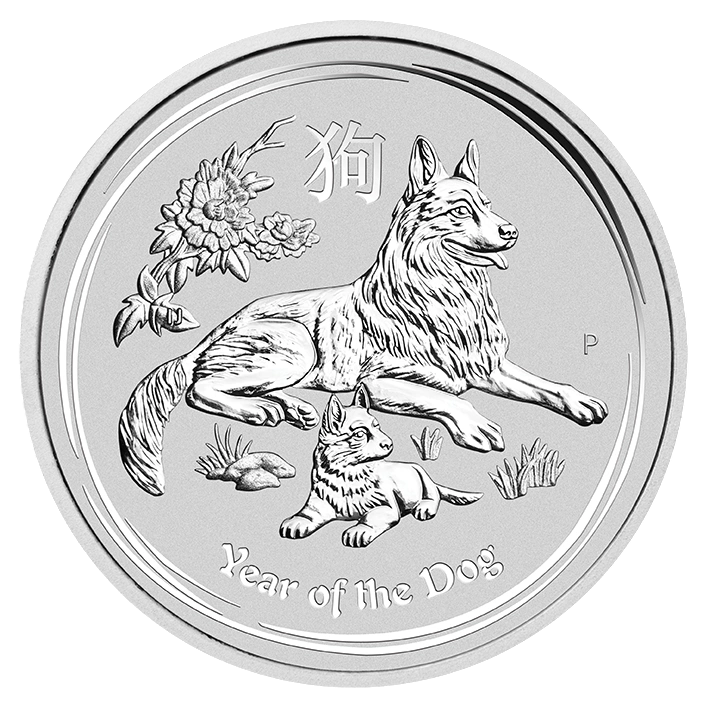 Srebrna moneta Rok Psa 2018 1000 g (1 kg) - wysyłka 24 h! - Mennica Skarbowa