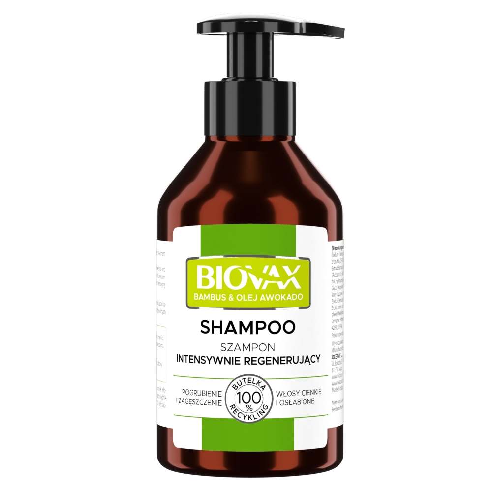 Biovax - intensywnie regenerujący szampon, bambus and olej avocado, 200 ml