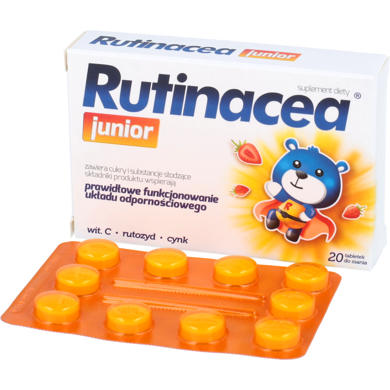 Rutinacea junior, 20 tabletek do ssania