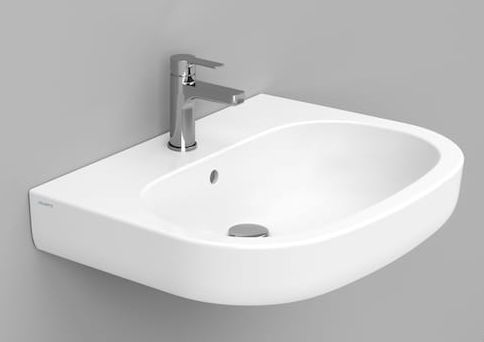 Ceramica Dolomite Mirto umywalka 68x51 cm owalna ścienna biała matowa D461041