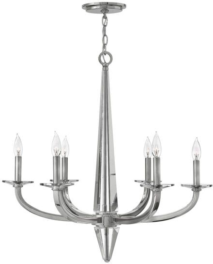 Quintiesse Ascher lampa wisząca 6x60 W polerowany nikiel QN-ASCHER6