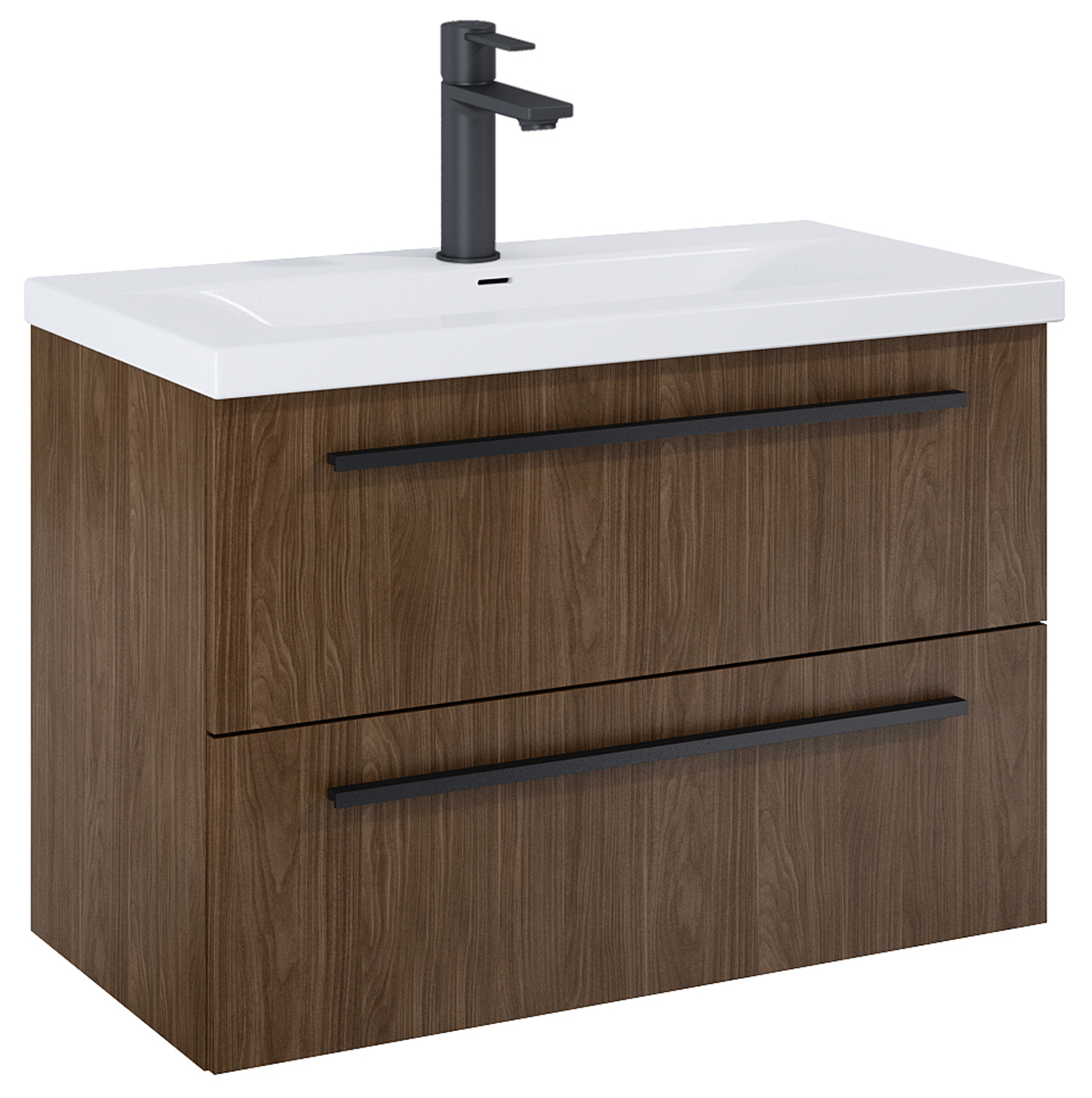 Roca Kwadro szafka 79,8x38,4x53 cm podumywalkowa wisząca orzech A857970540 - Wysyłka w 24h