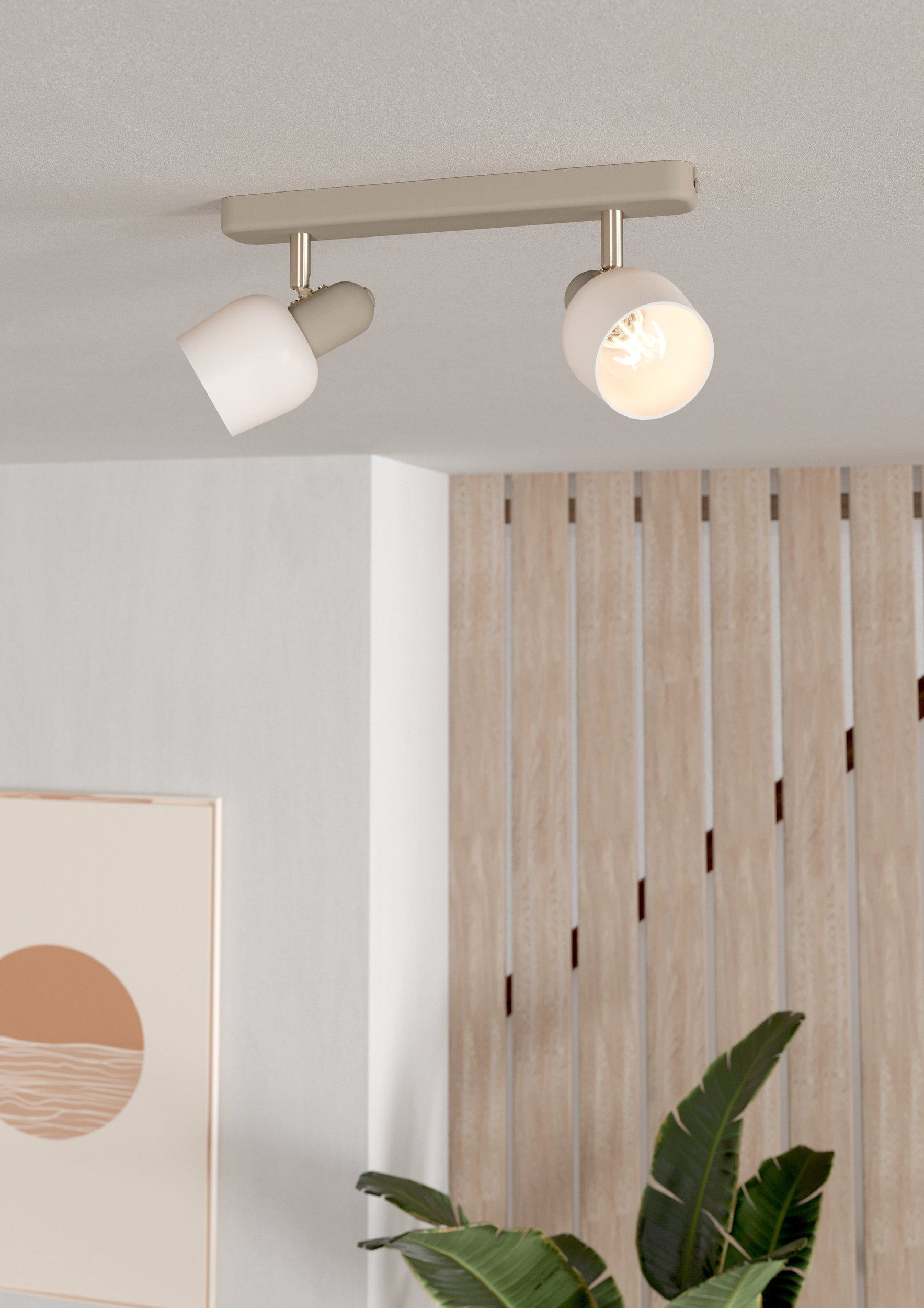Eglo Corato lampa podsufitowa 2x18 W beżowa 900715