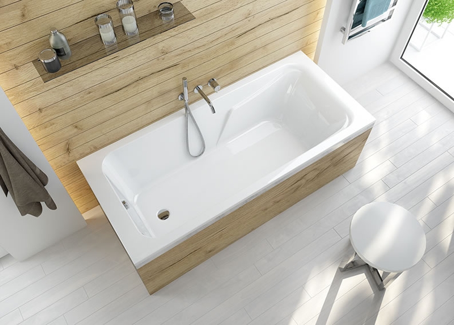 Sanplast Modesta wanna prostokątna 160x70 cm biała WP/MO 70x160+STW biew 610-340-0050-01-000