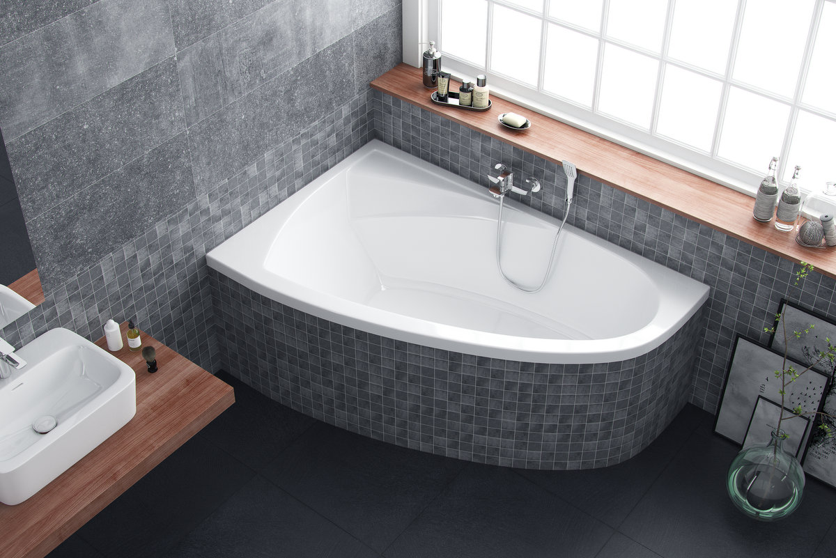 Excellent Aquaria Comfort wanna narożna 150x95,5 cm lewa biała WAEX.AQL15WH
