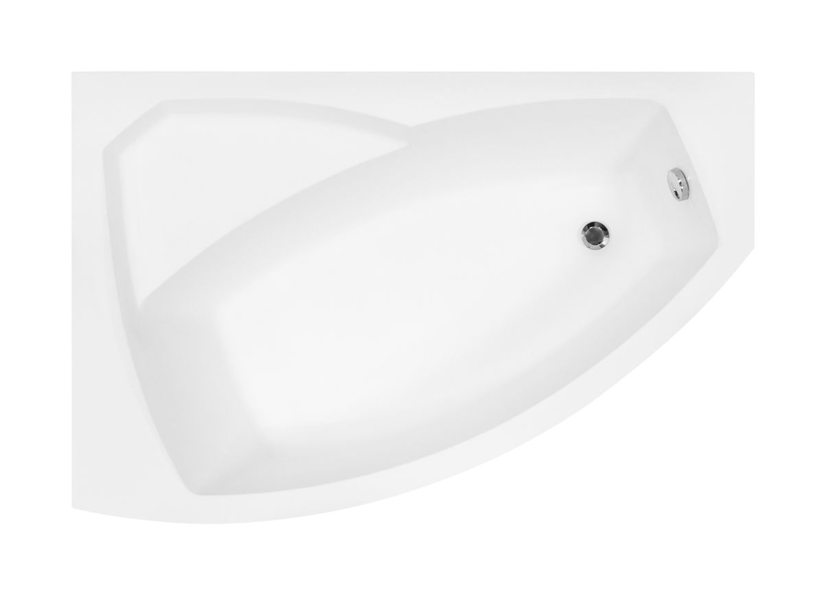 Besco Rima wanna narożna 160x100 cm lewa biała #WAR-160-NL