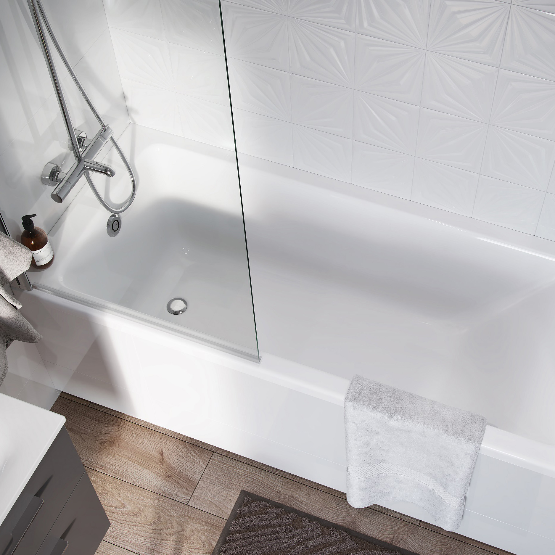 Geberit Selnova Square wanna prostokątna 160x70 cm biała 554.382.01.1 - Wysyłka w 24h