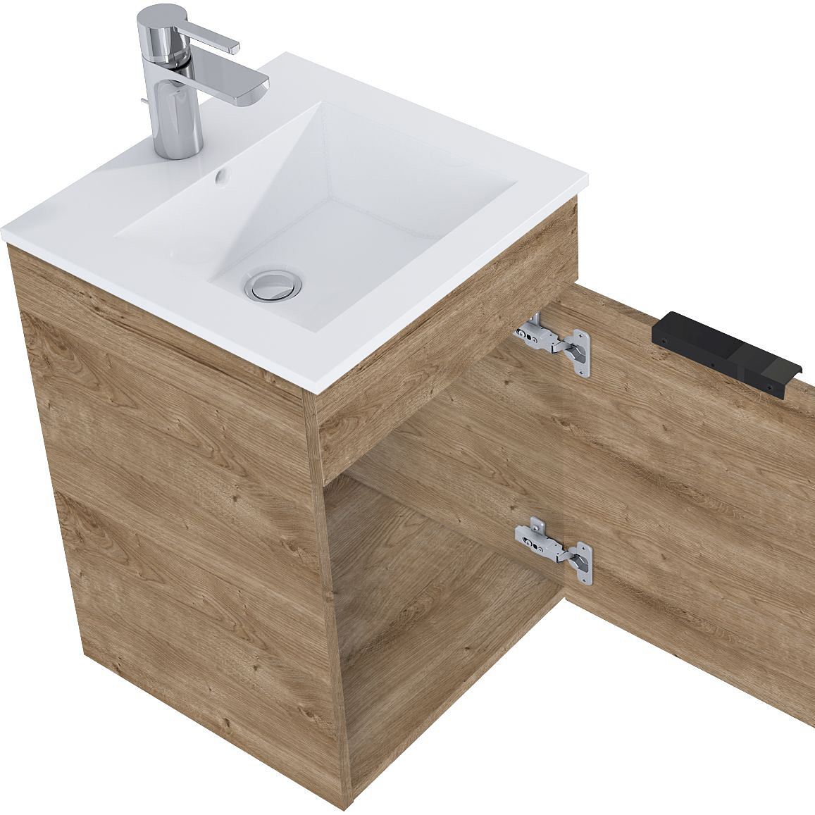 Elita Qubo Plus umywalka z szafką 40,5 cm dąb canela RE020400147050 - Wysyłka w 24h