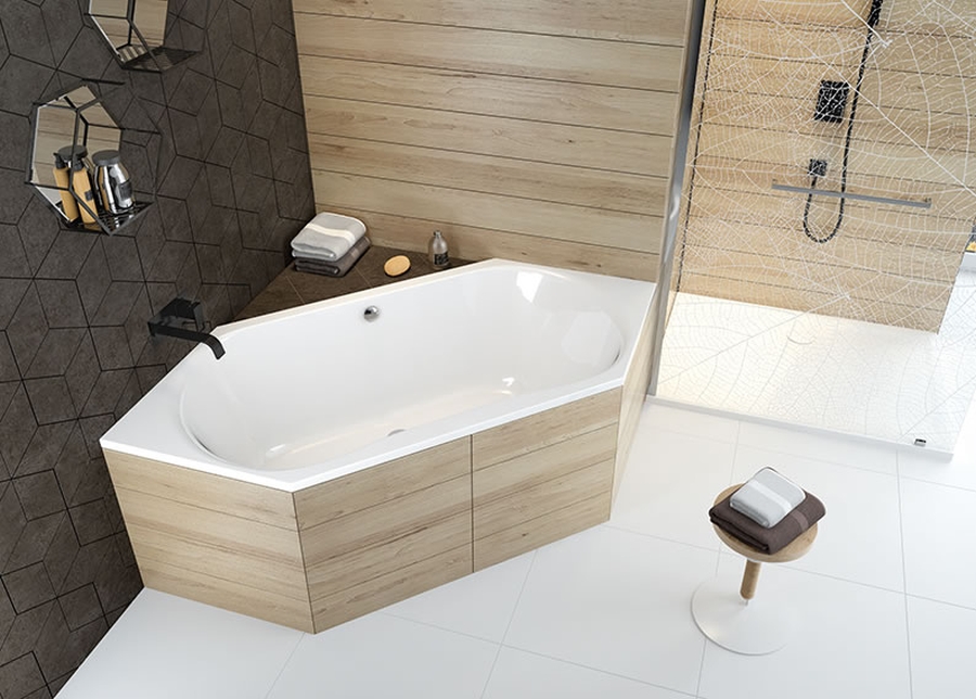 Sanplast Luxo wanna sześciokątna 200x90 cm biała W6K/LUXO 90x200 biew 610-370-0550-01-000