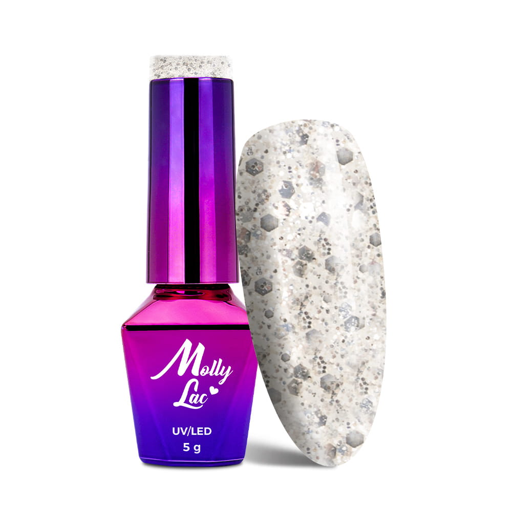 Lakier hybrydowy LED/UV Gel Polish MollyLac Queens Of Life Nr 30 Brilliant 5 g