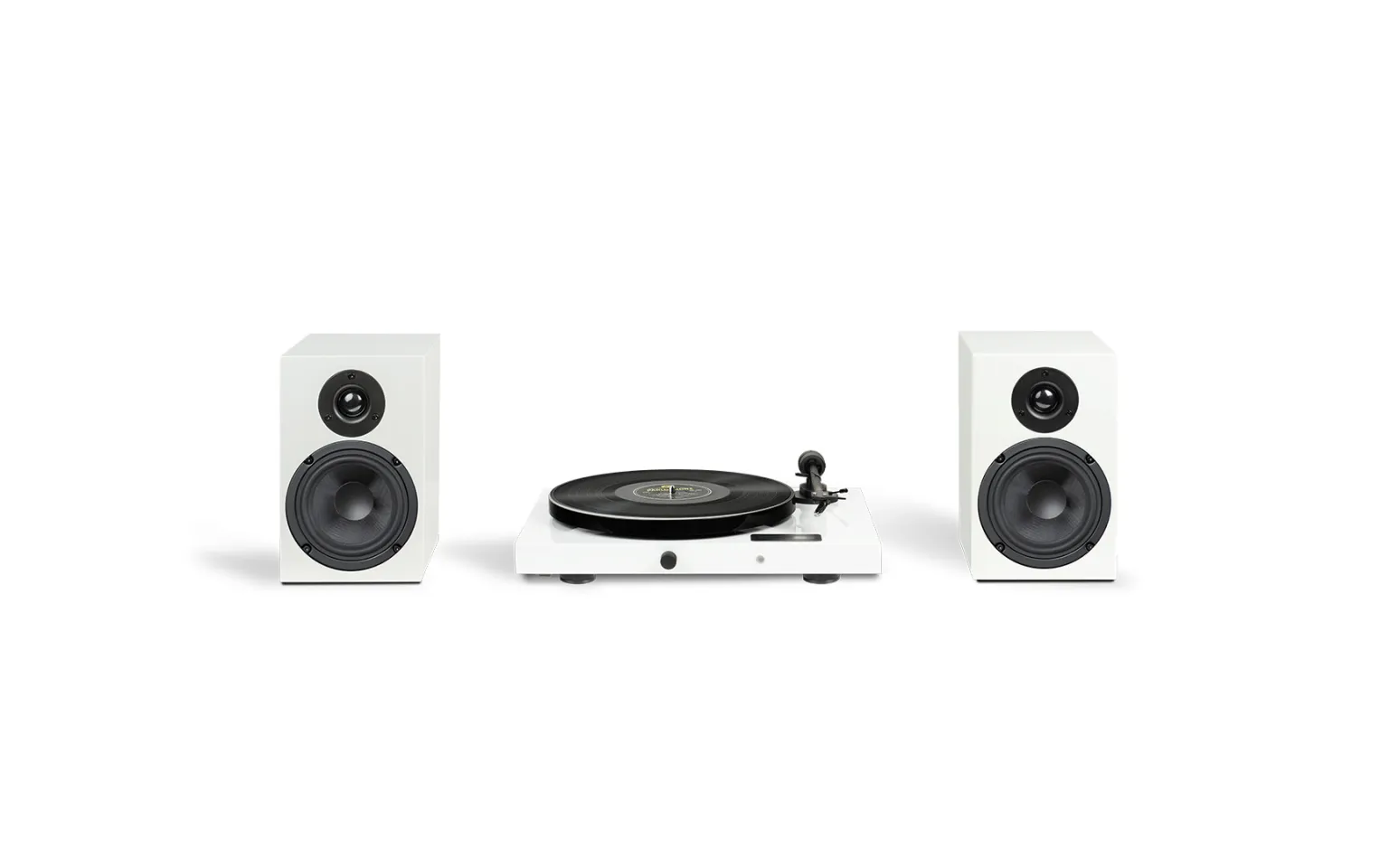 Pro-ject set hifi jukebox e1 - zestaw gramofon jukebox e1 + głośniki podstawkowe speaker box 5