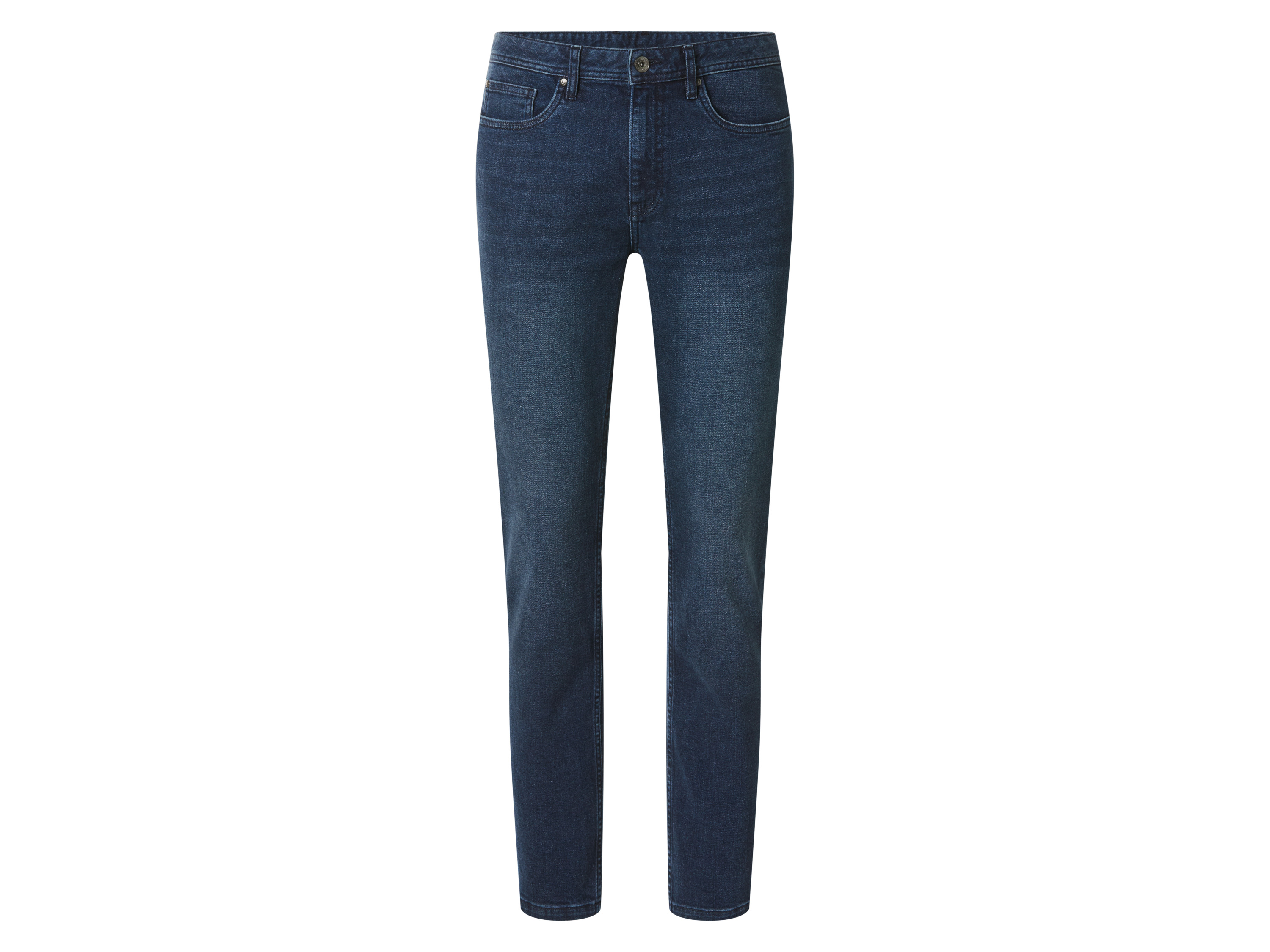 esmara Men Jeansy męskie slim fit z bawełną Niebieski, 52 36/32