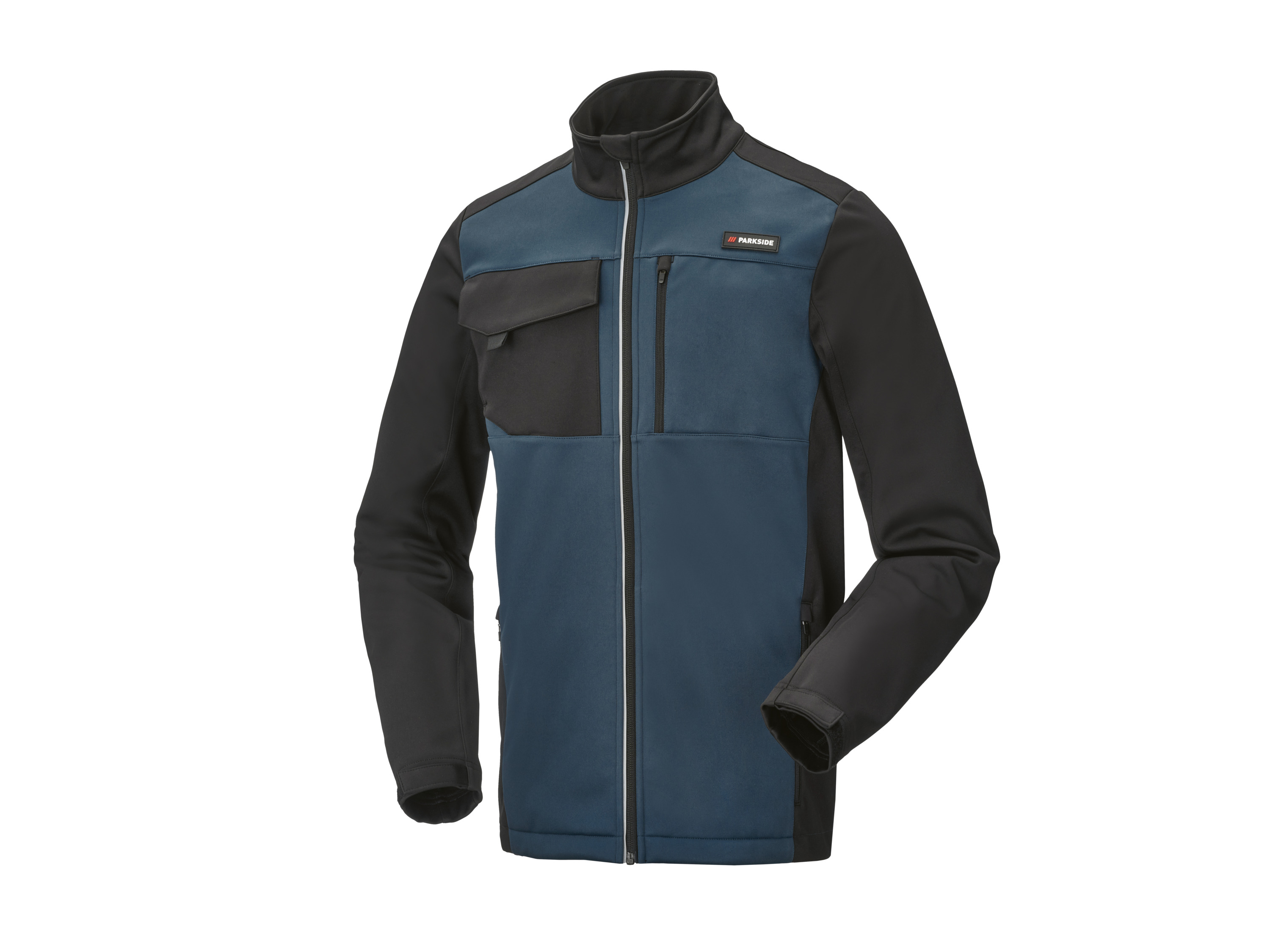 Parkside Kurtka robocza męska softshell Czarny/ niebieski, M 48/50
