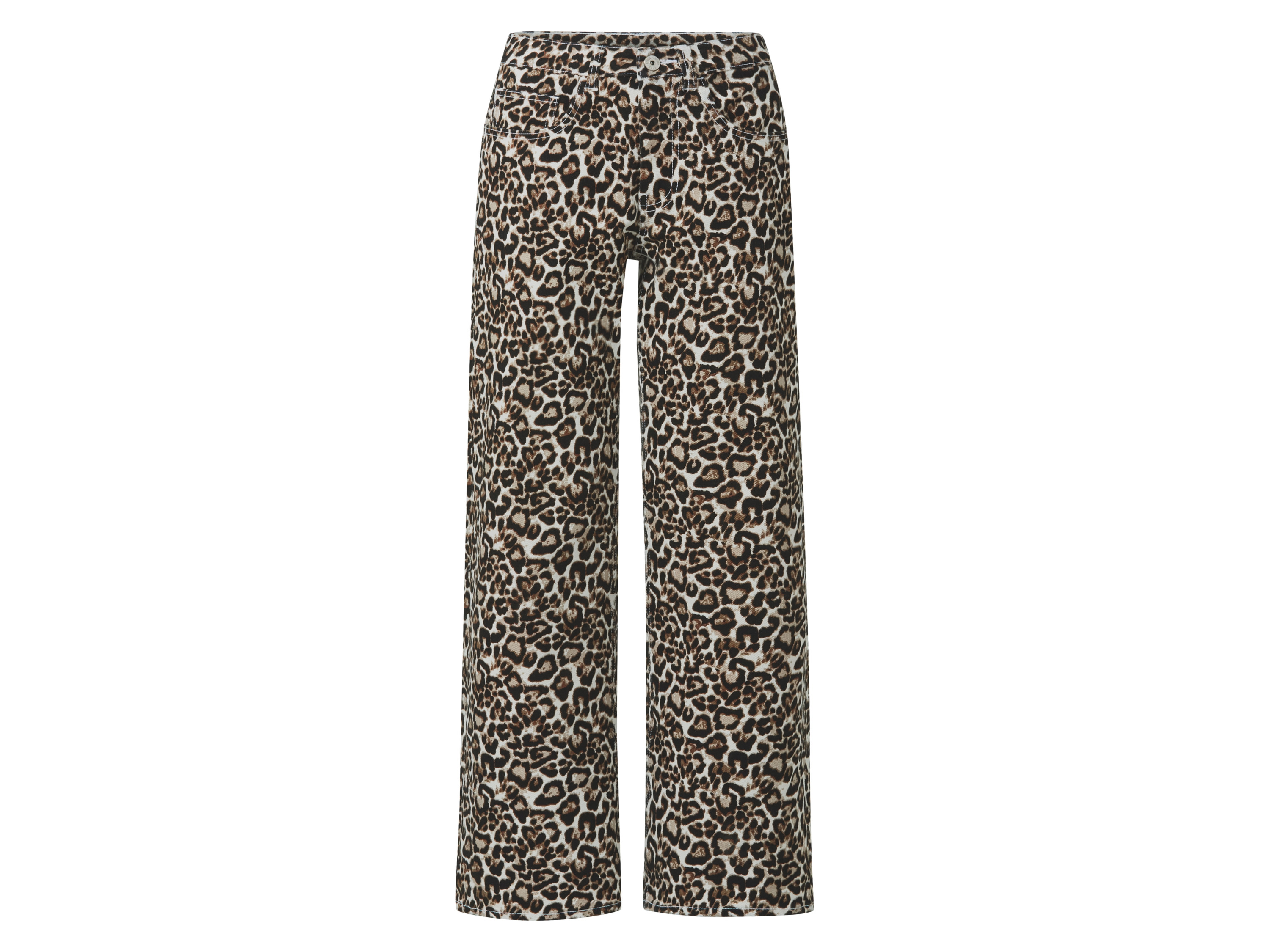 esmara Jeansy damskie wide leg Panterka, 38