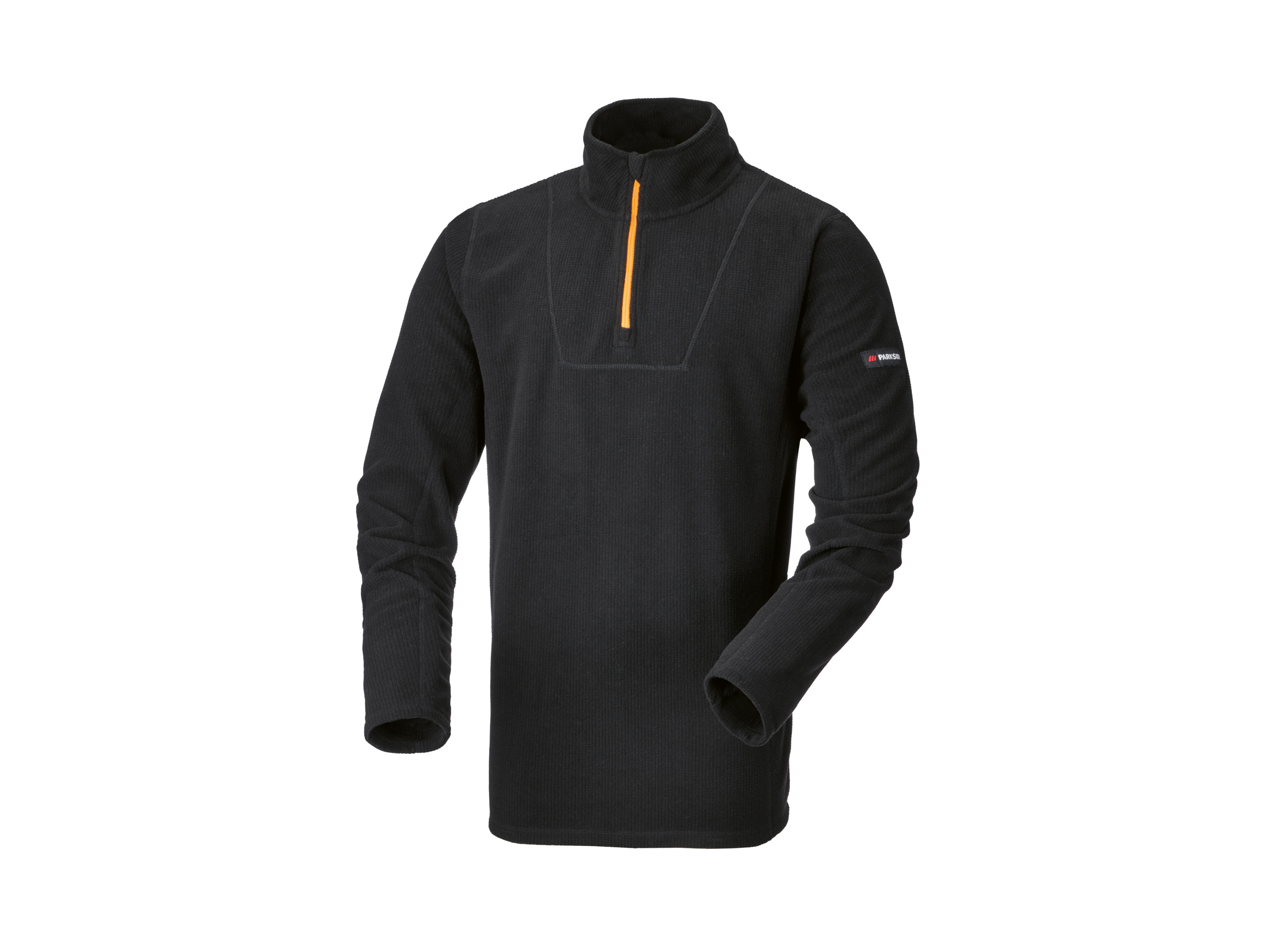 Parkside Sweter męski polarowy typu troyer Czarny, M 48/50