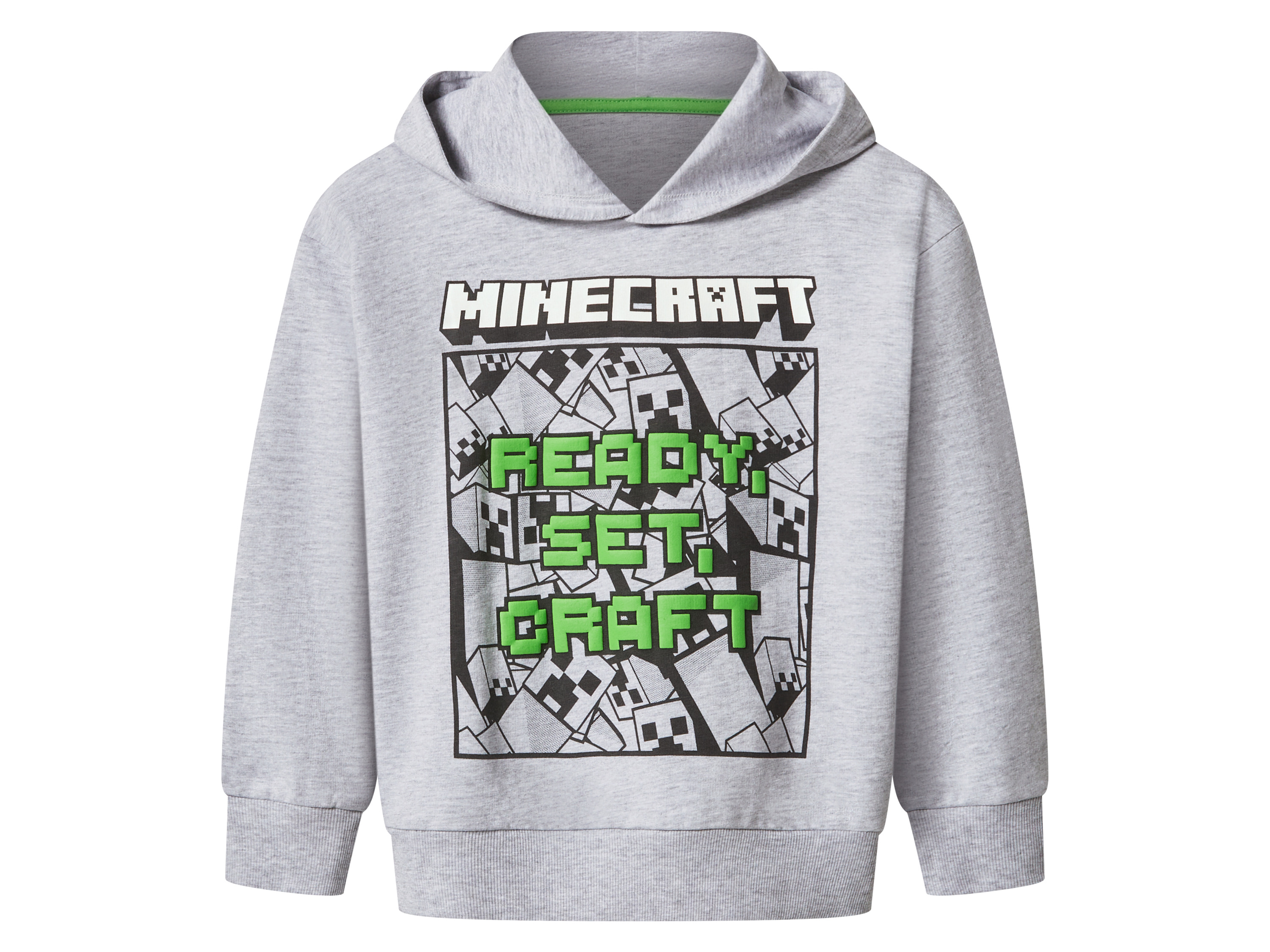 Bluza chłopięca z kolekcji Minecraft Szary, 146/152