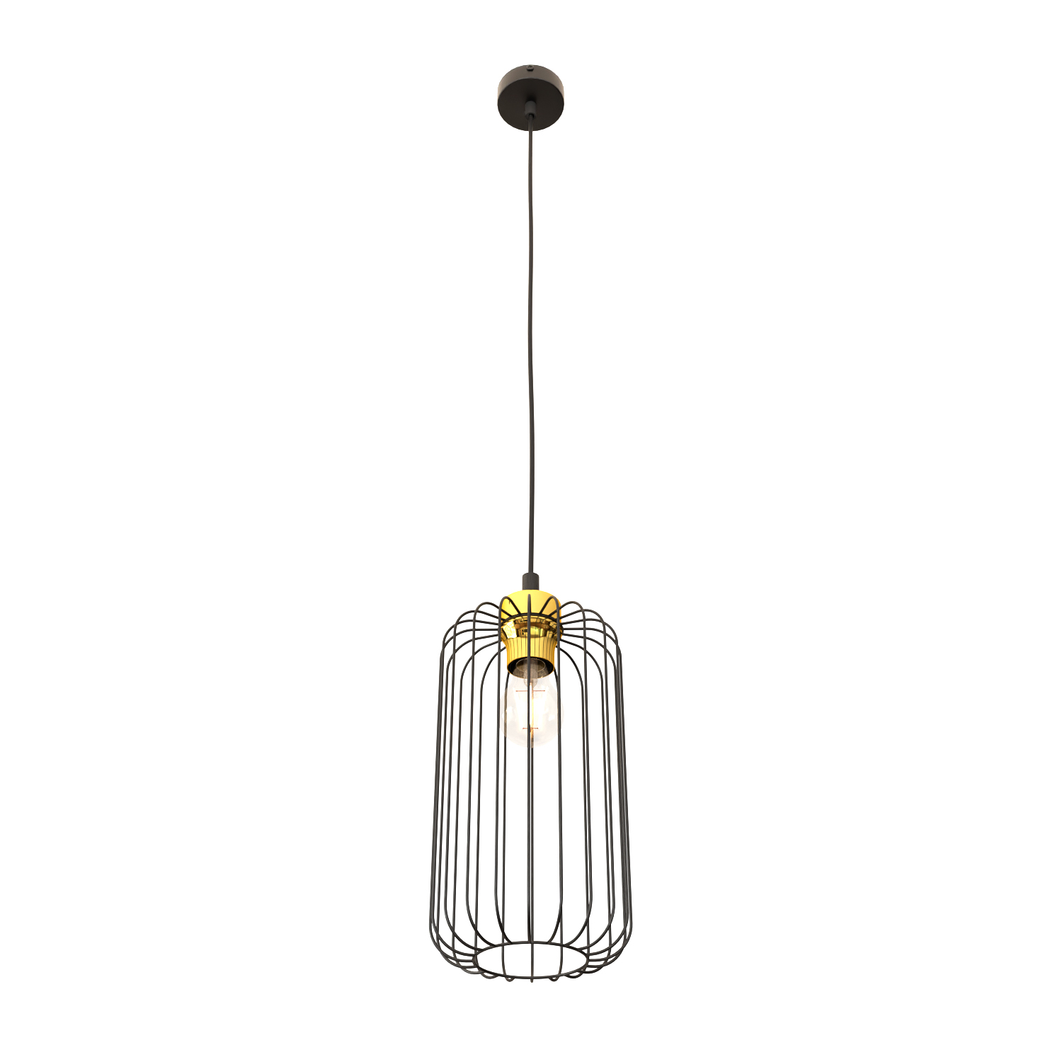 Darmowa Dostawa - Lampa wisząca 1x15 W czarna-złota Emibig Vander 13641