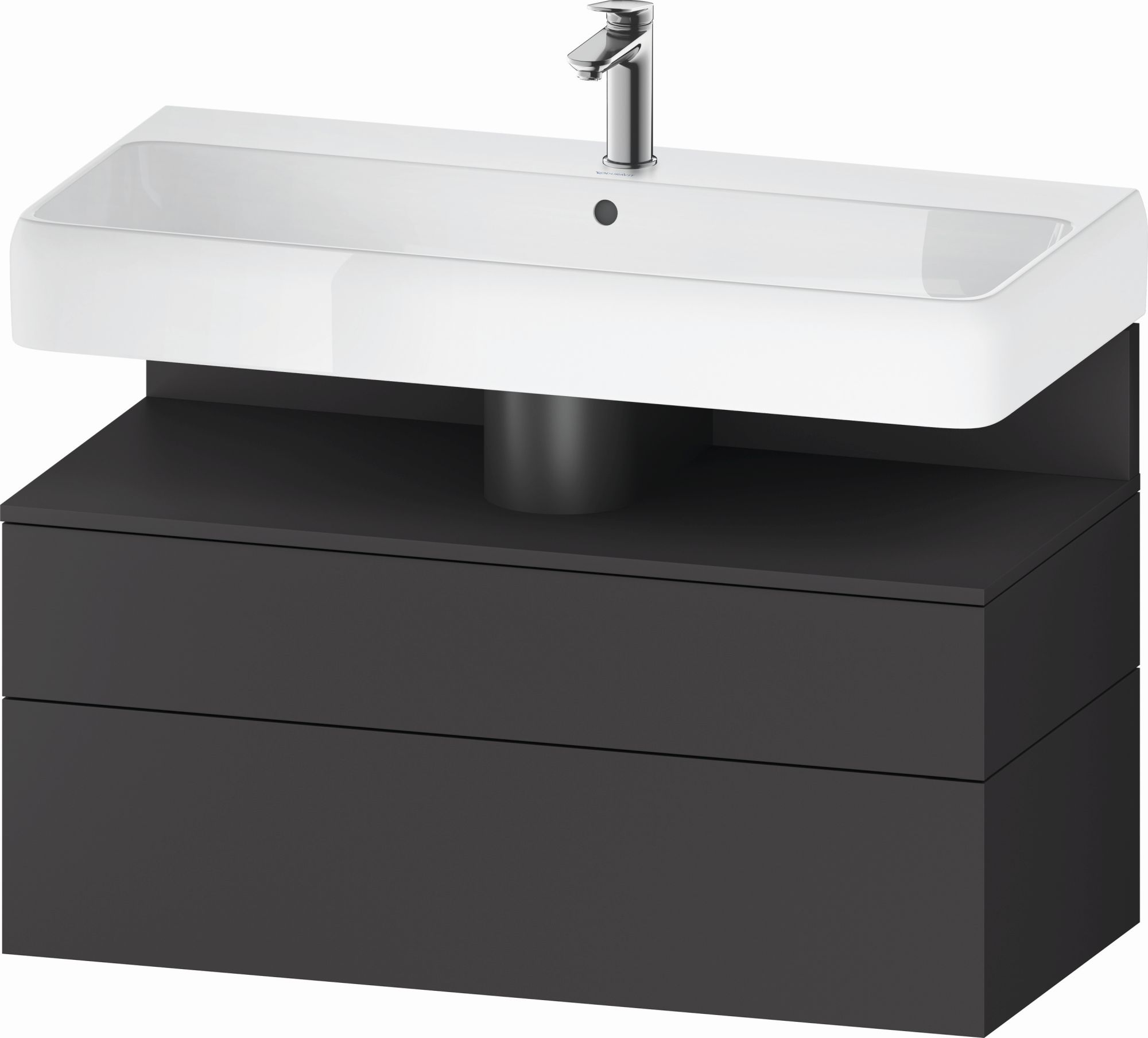 Darmowa Dostawa - Szafka 99x47x59 cm podumywalkowa wisząca grafit Duravit Qatego QA4395049490010