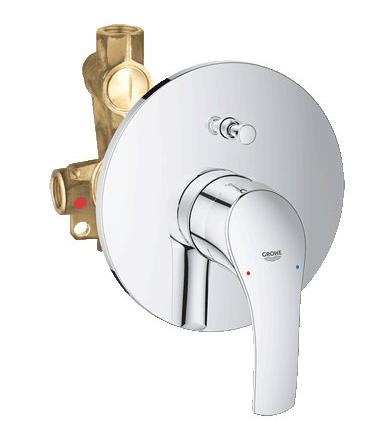 Darmowa Dostawa - Bateria wannowo-prysznicowa podtynkowa starlight chrome Grohe Eurosmart 33305002