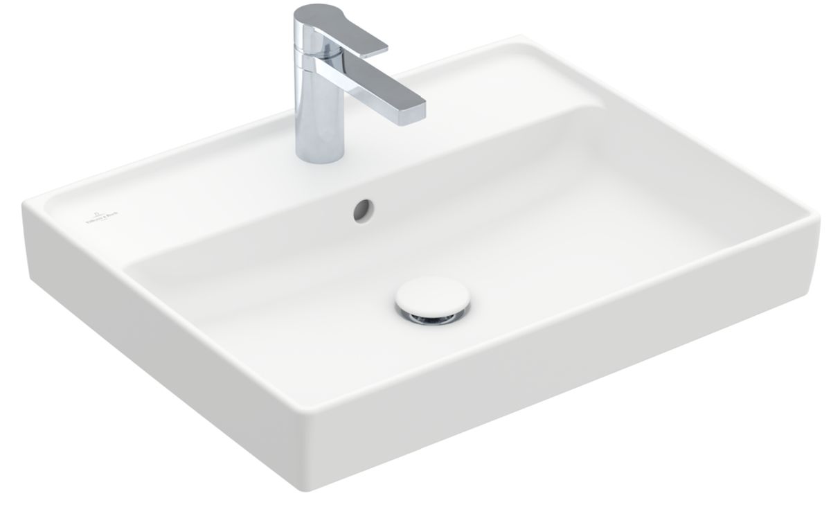 Darmowa Dostawa - Umywalka 60x47 cm prostokątna ścienna-meblowa biała Villeroy & Boch Collaro 4A336GRW