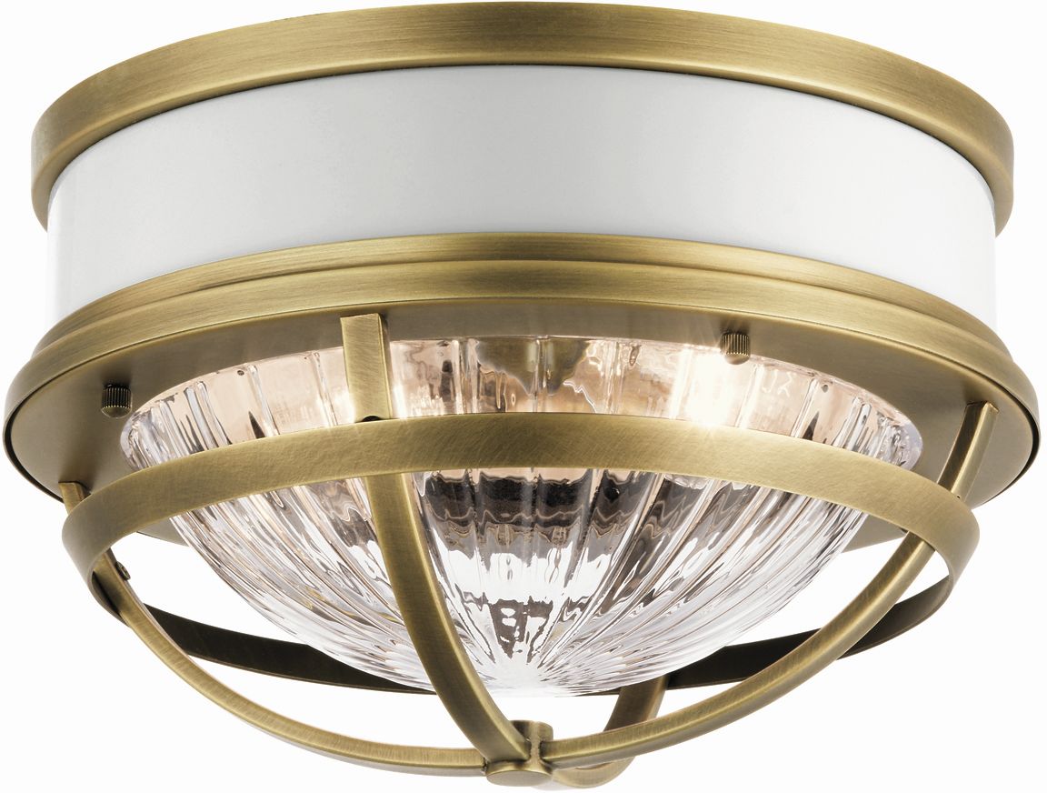 Darmowa Dostawa - Lampa podsufitowa 2x40 W biała-mosiądz Quintiesse Tollis QNTOLLISFNBR