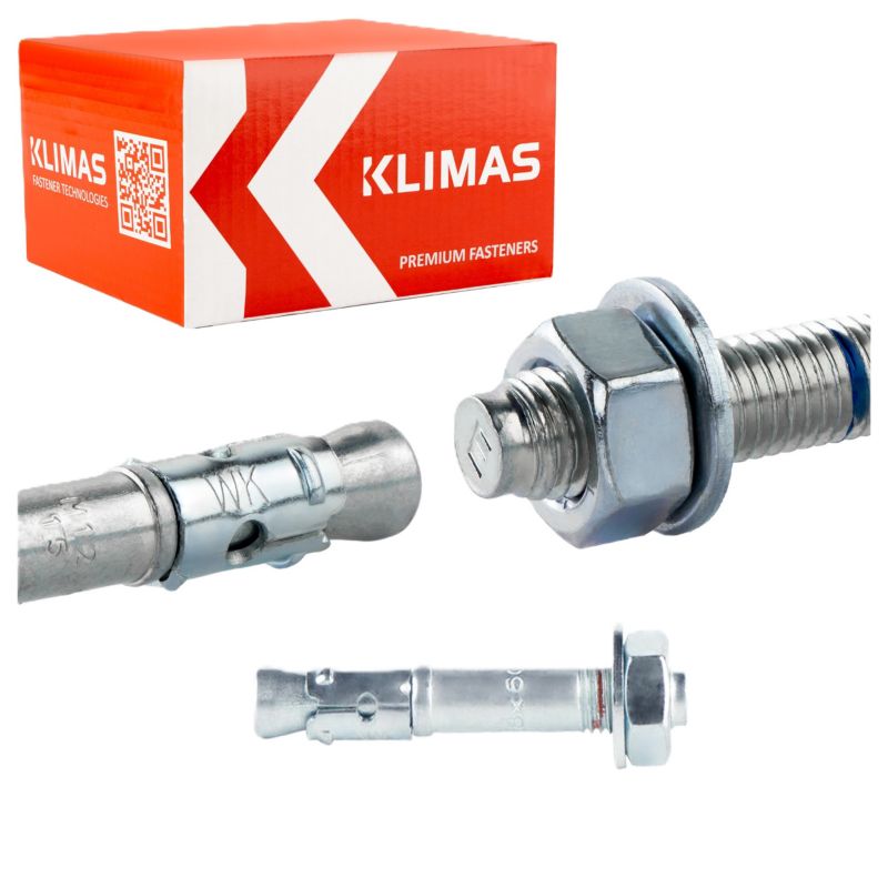 Kotwy mechaniczne do betonu Klimas LE-ZN 8x60 mm kotwy ekspresowe 100szt