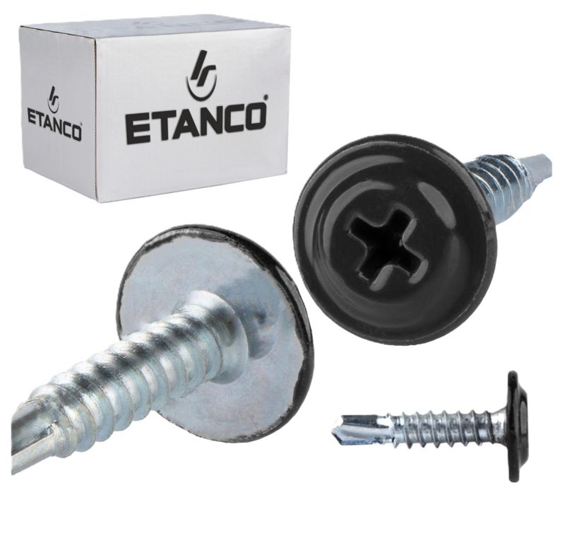 Wkręty podkładkowe Etanco GM-B 4,2x19 mm samowiercące RAL 9005 250szt