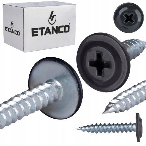 Wkręty Podkładkowe Etanco Do Stali Zszywka 4,2X19Mm, Ral7016 Gm-S 250Szt.