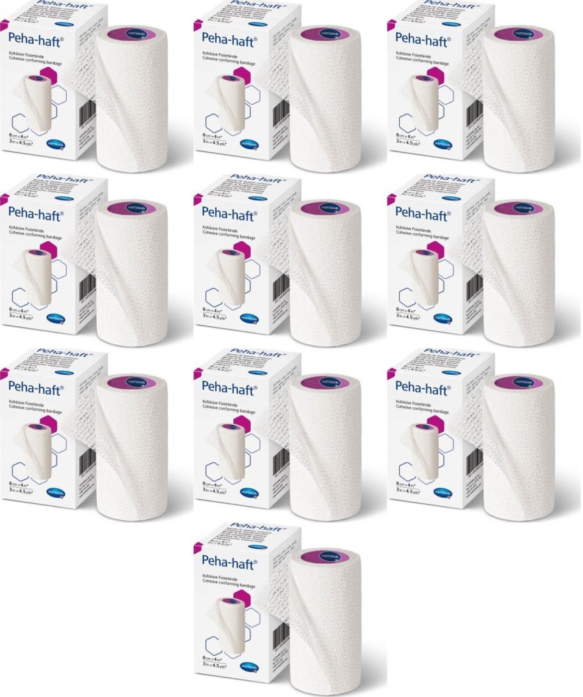 10x Opaska elastyczna Peha-haft, 8cmx4m
