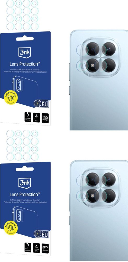 2x Szkło hybrydowe 3mk Lens Protection, na aparat, do Xiaomi Redmi Note 15 Pro 4G/ Pro 5G/ Pro+ 5G