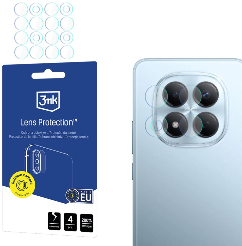 Szkło hybrydowe 3mk Lens Protection, na aparat, do Xiaomi Redmi Note 15 Pro 4G/ Pro 5G/ Pro+ 5G
