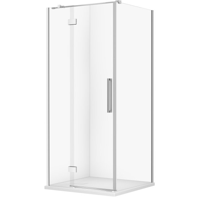 CERSANIT Kabina prysznicowa CREA lewa 90x90x200 chrom z brodzikiem TA
