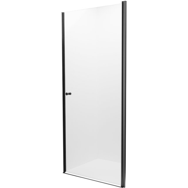 NEW TRENDY Drzwi prysznicowe SUPERIA BLACK 90x195 szkło czyste 6mm z