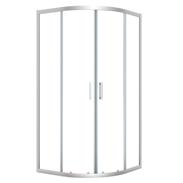 LAVEO Kabina prysznicowa półokrągła DESNA 90x185 cm chrom JKD_096Z