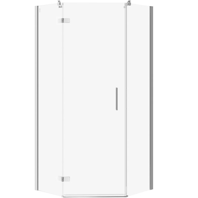 CERSANIT Kabina prysznicowa pięciokątna JOTA lewa chrom 90x90x195 szk
