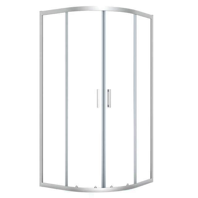 LAVEO Kabina prysznicowa półokrągła DESNA 80x185 cm chrom JKD_086Z